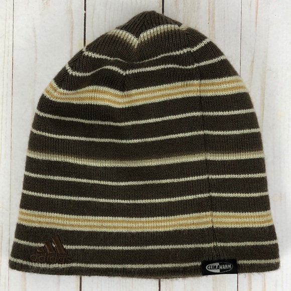 Striped Knit Beanie Hat Cap 